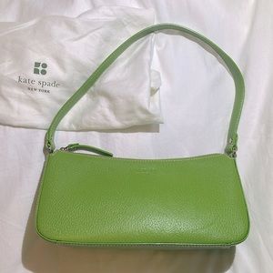 katespade, light green leather purse